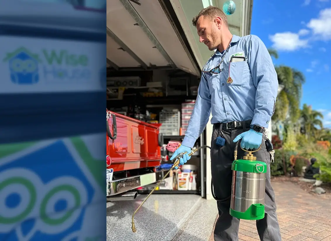 Wise House Environmental Services using low-toxicity sprays for ant control in South, Fl
